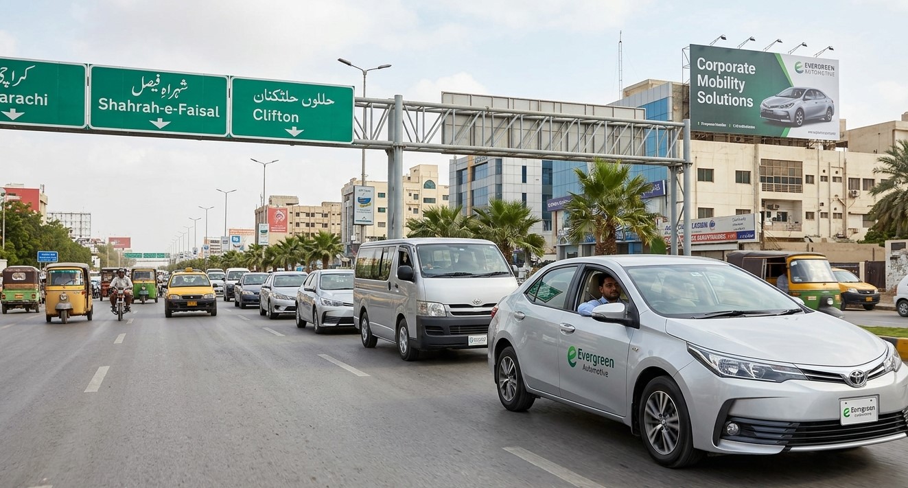 Employee Transportation in Karachi – Corporate Rental Fleet for Employees