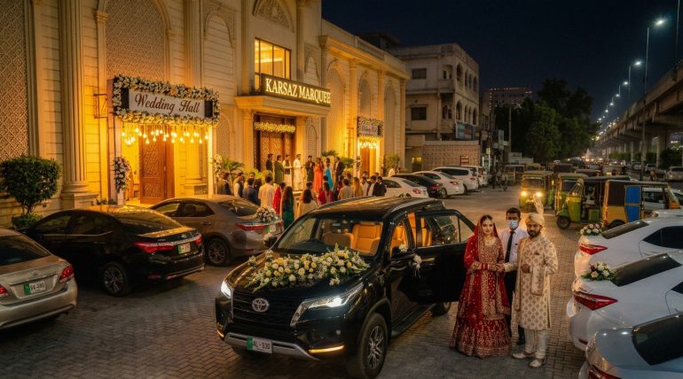 rent a car for wedding in Karachi
