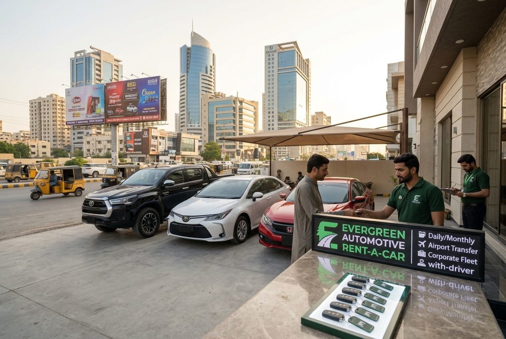 Self-drive and chauffeur-driven rent a car in DHA Karachi