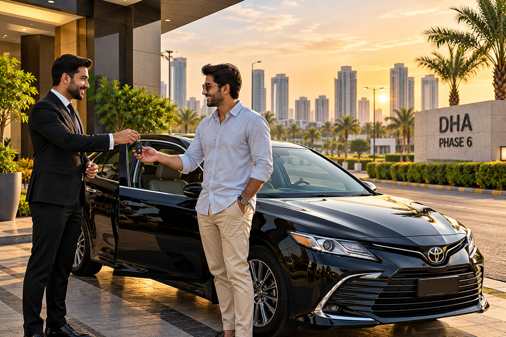 Rent a car in DHA Phase 6 Karachi